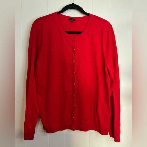 Talbots Cotton Blend Cardigan Sweater Women’s Size XL Button Front Long Sleeves - Picture 1 of 4